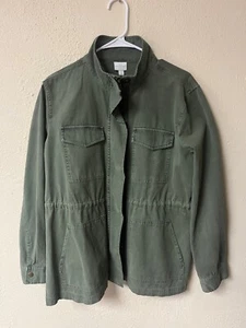 New Directions Green Palm Life Spring Long Sleeve Full Zip - L - Picture 1 of 6