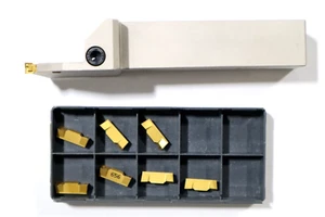 ISCAR, HFHL 25.4-180-6T32, LH TOOLHOLDER w/HFPL-6004 CARBIDE INSERTS B675 - Picture 1 of 8