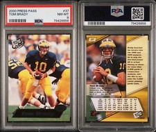 Tom Brady 2000 Press Pass #37 PSA 8 (NM-MT)
