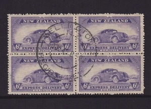 NEW ZEALAND 1945 6d Car EXPRESS DELIVERY - SG E6 -Block 4-cds 30 JL 45 - Bild 1 von 1