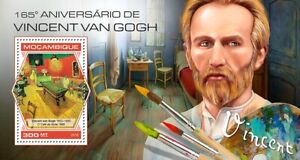 Vincent van Gogh Paintings Art MNH Stamps 2018 Mozambique S/S
