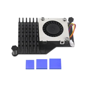 Suitable for Raspberry Pi5 Aluminum Heat Sink Blower Fan - Picture 1 of 12