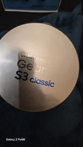 Samsung Galaxy Gear S3 Classic 46 mm Stainless Steel Silver Case and Black... - Picture 1 of 6