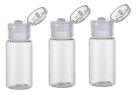 24PCS 15ml / 0.5oz Empty Clear Plastic Flip Cap Cosmetic Dispenser Bottle Con...