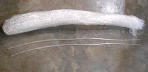 (100 PK) Clear Silicon Tubing 3/16" OD x 1/8" ID x 30" Long (161-E3) - Picture 1 of 3
