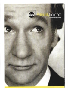 Postal políticamente incorrecta ~ Bill Maher Late Night TV, publicidad ABC - Imagen 1 de 1