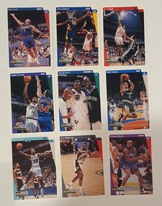 9lot 1997-98 Upper Deck Collector's Choice Semi Stars NBA Trading Cards Miscellaneous