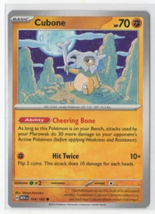 Pokemon Scarlet & Violet 151 - 104/165 Cubone - Picture 1 of 1