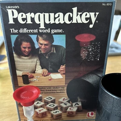 Vintage Retro Perquackey Word Game by Lakeside 1982 Edition Complete - Image 1 of 4