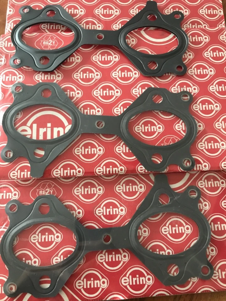3x Exhaust Manifold Gasket F.BMW 3er 5er 7er E60 E39 E46 E91 E61 Elring 066.391 - Image 1 of 1