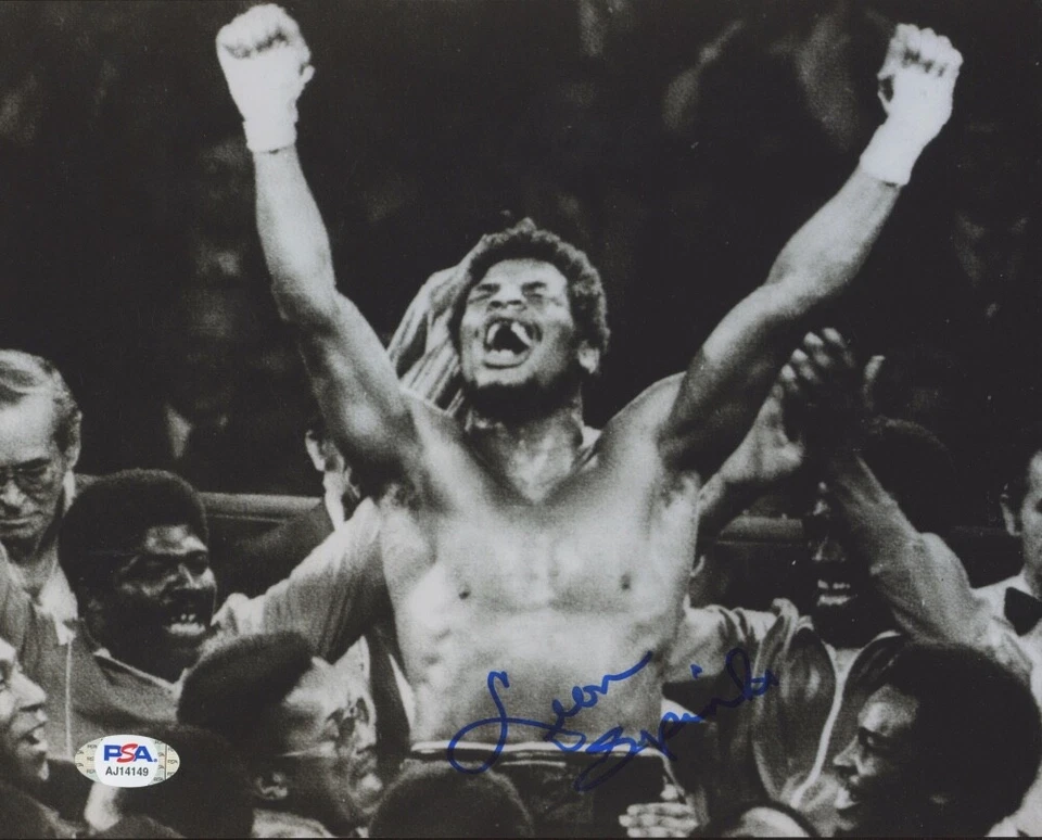 Leon Spinks Boxing Champion Signed 8x10 Photo PSA COA Muhammad Ali S - Image 1 of 1