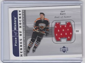 02-03 2002-03 UD PIECE OF HISTORY JARI KURRI HEROES OF HOCKEY TRIKOT JK OILERS - Bild 1 von 1