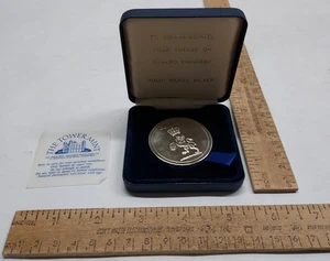 CUNARD PRINCESS - SOLID NICKEL SILVER - To Commemorate Your Voyage - w/box - Picture 1 of 8