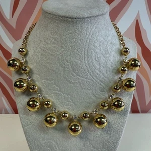 Kate Spade Golden Girl Pearl & Crystal Statement Necklace - Picture 1 of 5