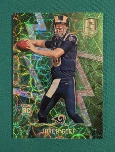 2016 Panini Spectra Football Jared Goff Rookie Card RC Neon Green Parallel /25  - Picture 1 of 2