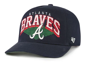 Atlanta Braves MLB '47 Pomona Hitch Hombre Gorra Ajustable Snapback - Blanca - Imagen 1 de 4