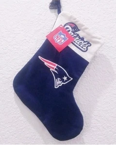 NFL Rare Vintage New England Patriots Velvet Christmas Stocking, Circa 2000 - Bild 1 von 6