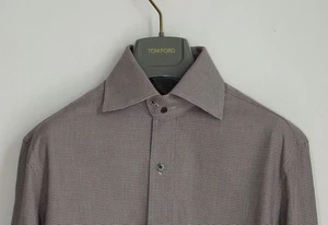 Tom Ford Micro-Check Dress Shirt – Size 40 / 15.75” – Made in Italy - Picture 1 of 14