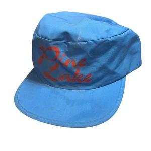 Cappello Berretto Vintage Pine Lake Marina Corda Snapback Rosso Otto Cap - Foto 1 di 7