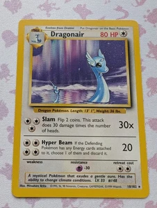 Dragonair 18/102 Rare Unlimited Base Set Pokemon - Picture 1 of 2