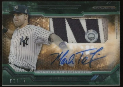 2015 Topps Strata Clearly Authentic Autographed Patch Mark Teixeira #MTA 01 /75 - Image 1 of 2