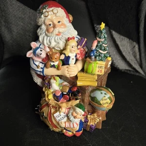FITZ & FLOYD BABBO NATALE e giocattoli music box suona Toyland *VIDEO - Foto 1 di 13