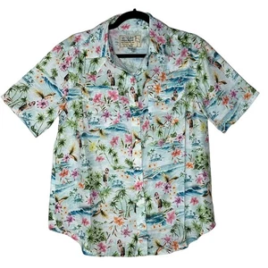 Camisa a Presión Sandrine Rose Perla Hawaiana Multicolor Mujer Mediana Nueva con Etiquetas Hecha en EE. UU. - Imagen 1 de 9