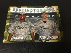 Jose Ramirez & Ryan Rohlinger Columbus Clippers Rookie Card #63 RARE 2014 Choice - Bild 1 von 2