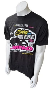 Camisa Tultex Para Hombre LMFAO Sorry For Party Rocking Tour Negra Manga Corta Talla L - Imagen 1 de 4