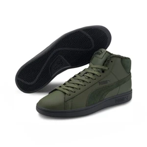 Puma Smash v2 Mid WTR L Sneaker Schuhe Retro gefüttert Mid Cut - Picture 1 of 7
