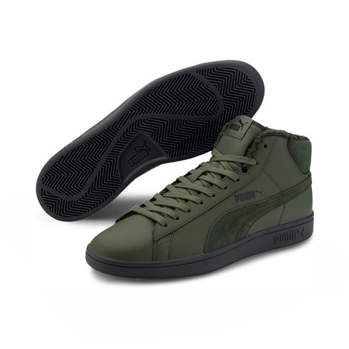 Sneaker Puma Smash v2 Mid WTR L scarpe retrò foderate Mid Cut