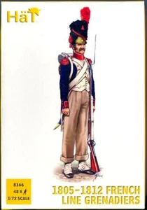 HaT Miniatures 1/72 FRENCH LINE GRENADIERS 1805-1812 Figure Set - Picture 1 of 3