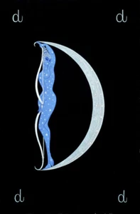 Erte "ALPHABET LETTER "D" from the Alphabet suite 1976 MINT COND FULL SHEET RARE - Picture 1 of 2