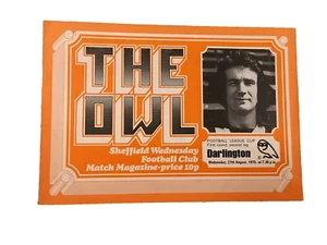 SHEFFIELD WEDNESDAY V DARLINGTON - LEAGUE CUP RD 1, 2ND LEG - 27/8/1975 - Picture 1 of 1