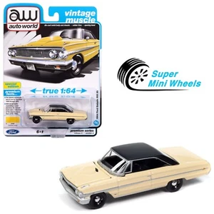 Auto World 1:64 1964 Ford Galaxie 500XL - Giallo Sole - Foto 1 di 2
