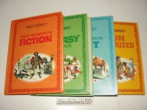 Walt Disney Parade 4 Hardcover Book 1970 Fact Fiction Fantasy Fun Favorites RARE - Imagen 1 de 6