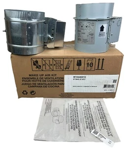 NUEVO Kit de aire de maquillaje de campana extractora Whirlpool W10446915 Kit de conductos redondos de 6 pulgadas - Imagen 1 de 9