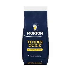 Morton Curing Salt Tender Quick Mix Home Meat Cure Seasoning White 2Lb Bag 1Pck - Picture 1 of 3