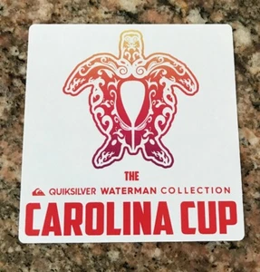 Quiksilver Carolina Cup Sticker - Waterman Collection Surfing Surf Apparel Surf - Picture 1 of 2