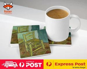COASTER COFFEE DRINKING MAT|VINCENT VAN GOGH - VAN GOGH'S CHAIR ART - Picture 1 of 21