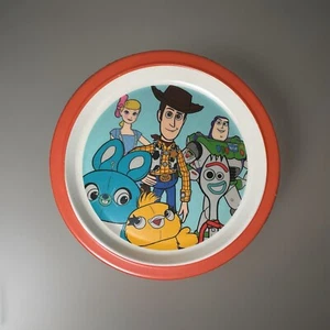 Toy Story 4 8" Round Melamine Plate Disney Pixar Woody Buzz & Friends - Picture 1 of 2