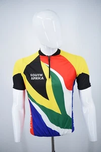 Herren Südafrika 1/2 Reißverschluss Radfahren Fahrrad Trikot Herren Größe Small - Bild 1 von 12