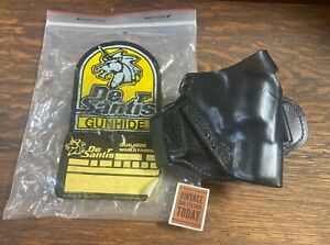 Desantis Black Leather Ankle Rig For Ruger NYPD Spurless 2.5 GPNY GP100