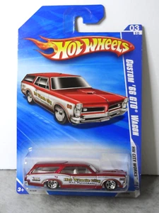 '66 Custom GTO Wagon Hot Wheels City Works '10 Red 3/10 NEW 1:64 . - Picture 1 of 4
