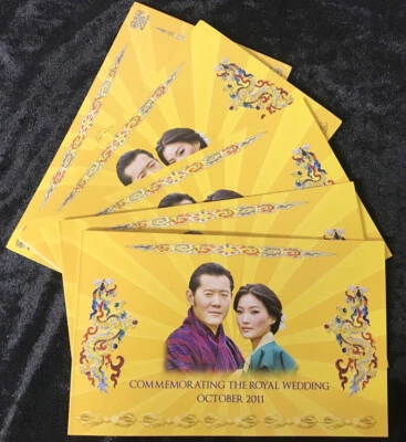 Bhutan 100 Ngultrum 2011 Commemorative P 35 UNC W/FOLDER LOT 5 PCS - Image 1 of 4