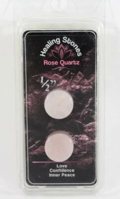 Plugues de calibre de quartzo rosa 1/2 pol. Healing Stones - Imagem 1 de 4