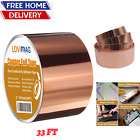 Copper Foil Tape with Conductive Adhesive for Guitar & EMI Shielding (2" x 33') 