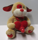 Animatronic Singing Valentine Dog Heart And Propeller That Spins Plush Stuffed