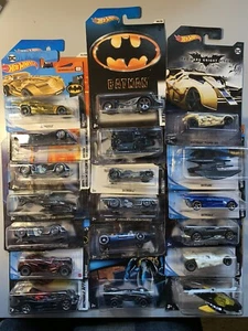 19 X HOTWHEELS DC COMICS BATMAN BATMOBILE CARS IN BLISTER PACKS - ALL DIFFERENT - Picture 1 of 7