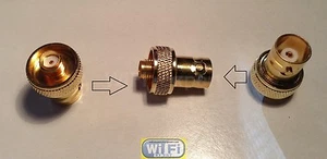 SMA Female To BNC Female Convert Adaptor For Two Way Radio BaoFeng UV-5R FD-880 - Picture 1 of 5
